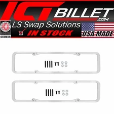 ICT Billet 1960up SBC Valve Cover to 55-59 Staggered Bolt Head Adapter