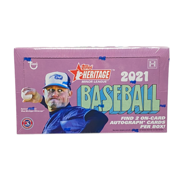Topps 2021 Heritage Minor League Baseball Trading Card Hobby Box 144