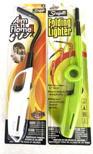 Scripto Folding Lighter & Aim'n Flame II Flex Lighter New