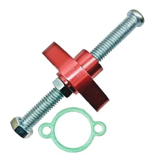 RED MANUAL CAM CHAIN TENSIONER 1981-2013 KAWASAKI BAYOU BRUTE FORCE 250