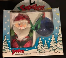 Vtg Fisher Price Smooshees Santa Stuffie & Ornament Christmas - See Photos