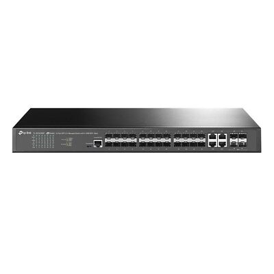 TP-Link Jetstream 24-Port SFP L2+ Managed Switch with 4 10GE SFP+ Slots