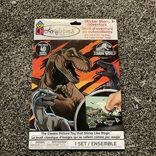 Colorforms 40 Stickers Story Adventure Jurassic World Age 3 Scenes