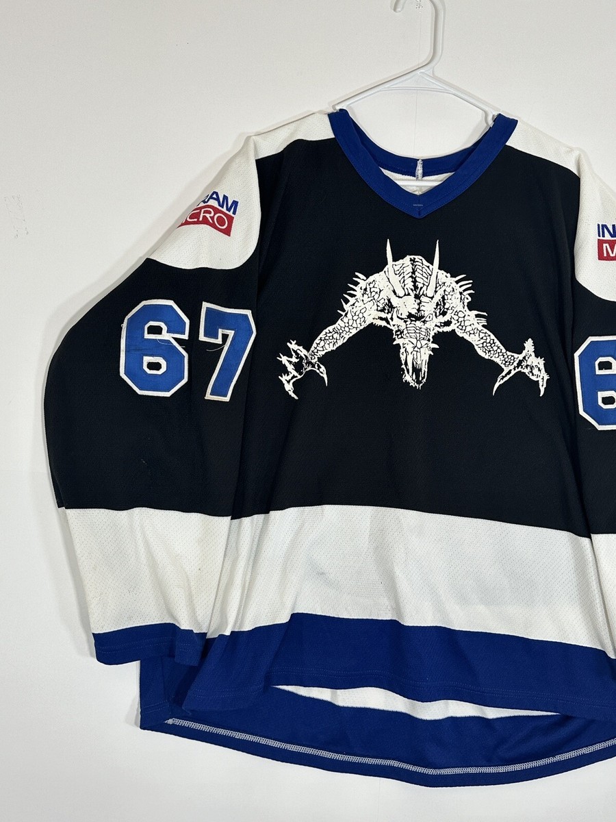 Dragon Hockey #67 Jersey Multicolored Black Blue White Size