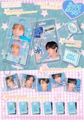 NCT WISH [SONGBIRD] 2nd Single Album SMINI Ver/Music NFC CD+Case+