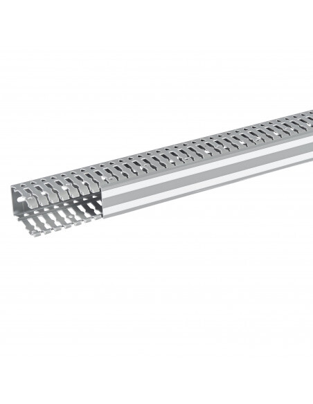 Goulotte Lina25 40x60mm PVC gris RAL7030 longueur 2m LEGRAND 636007 pour tableau électrique
