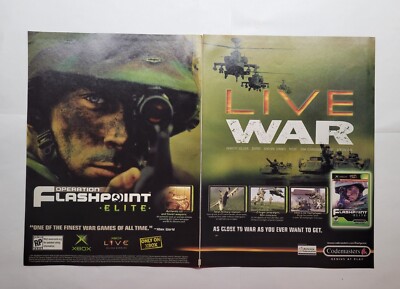 Operation Flashpoint Elite 2006 Double Page Video Game Magazine Print Ad