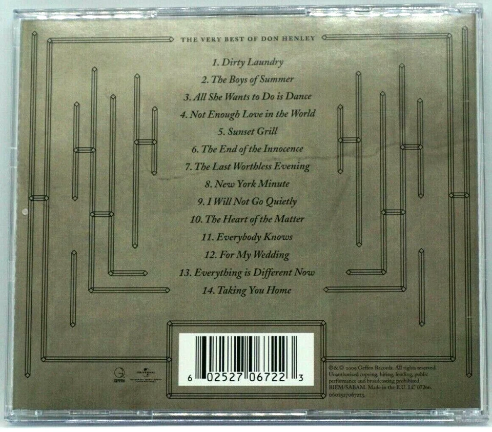 Don Henley : The Very Best Of CD Album - The Eagles - Glenn Frey - HTF - Image 2 of 3