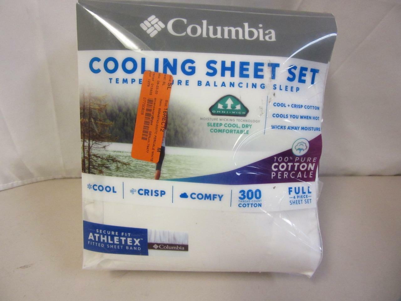 Columbia Cooling Sheet Set Full Size 
