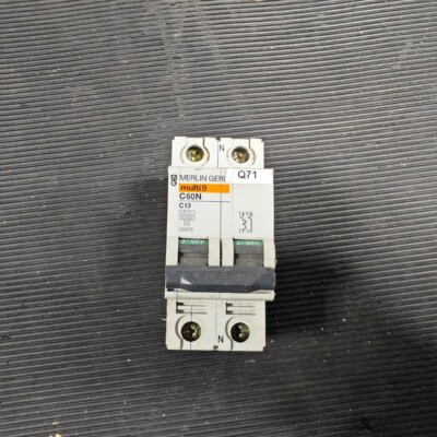 Merlin Gerin Multi9 C60N Leitungsschutzschalter C-Kurve 60A 1-polig gebraucht