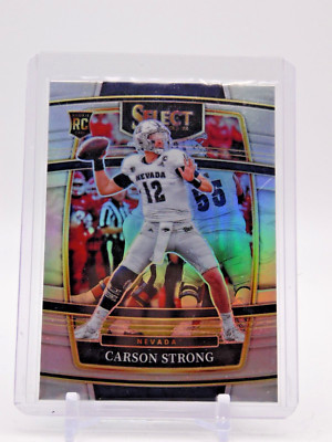 2022 Panini Select Draft Picks Concourse #11 Carson Strong Silver Prizm