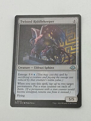 Magic the Gathering Einzelkarte Twisted Riddlekeeper bespielt