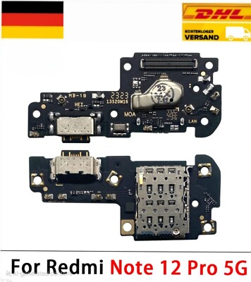 Xiaomi Redmi Note 12 Pro 5G Ladebuchse Dock Connector Mikrofon USB Charging PORT