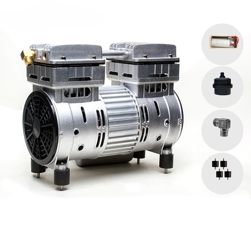 220V 550W Copper Wire Oil-Free Silent Air Pump Air Compressor 1380RPM 40L/MIN - Picture 1 of 7