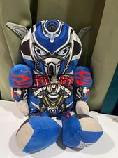 Build A Bear Plush Transformers Optimus Prime Jointed Bear 18.5" With Mask BAB