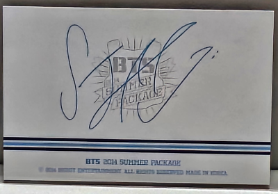 Rare / BTS 2014 SUMMER PACKAGE Official Photo Card - JIN / Good