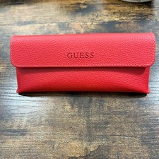 GUESS RED CASE AUTHENTIC EYEWEAR EYEGLASSES GLASSES CASE ONLY- 410
