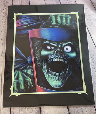 2022 Disney Parks The Haunted Mansion Hatbox Ghost Craig Skaggs Print 14  x 18 