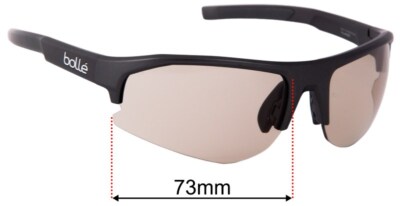 SFx Replacement Sunglass Lenses fits Bolle Bolt 2.0 (Large) - 73mm Wide