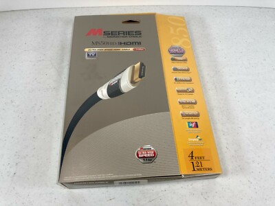 Monster Cable M Series M850HD HDMI 4 feet 1.21 Meters New Old Stock