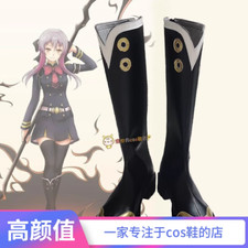 Seraph of the end Shinoa Hiiragi Cosplay Shoes Womens Halloween Party Cos Boots