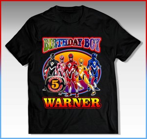 power ranger shirts for family