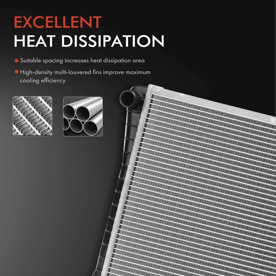 Radiador con enfriador de aceite de transmisión para Chevrolet C1500 K1500 GMC C1500 K1500 Foto 4 de 4