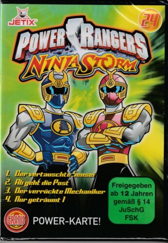 POWER RANGERS  NINJA STORM 24 / DVD NEU & OVP (POWER-KARTE) - Picture 1 of 2
