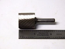 1" Cylinder Single Cut HSS Rotary Burr File - American Made 
