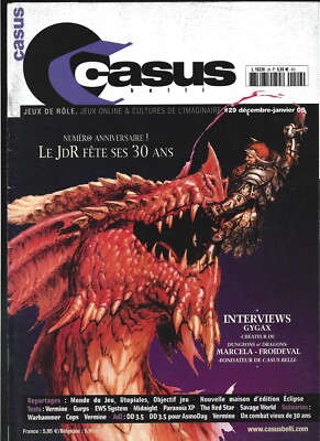 JDR ROLE PLAY / CASUS BELLI V2 N° 29 DEC JANUARY 2005 INSERT INCLUDED DETACHMENT