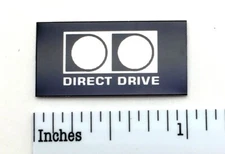 Technics Direct Drive Turntable Silver Badge For Dust Cover Custom Made Metal