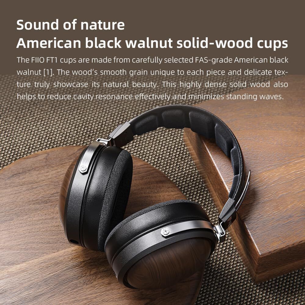 FiiO FT1 Closed-Back Over-Ear Nanowood Fiber Composite