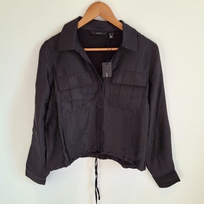 Vero Moda Tie Shirt Damen Large schwarz VMTOMA neu mit Etikett