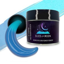  Blue Glow-In-The-Dark Luminescent Pigment Powder for Cosmetics, Epoxy Resin, A