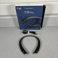 LG Tone Active Bluetooth Headset HBS-A80 Water Resistant HBSA80 Retractable Neck