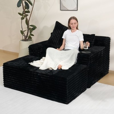 Oversized Chaise Lounge Chair Cloud Modular Sectional Sofa
