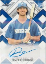 2022 Leaf Metal Perfect Game - Game Day Auto Blue Shimmer Bryce Eldridge 1/1