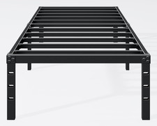 Hafenpo 18 Inch Twin Bed Frame - Sturdy Metal Platform Twin Size, No Box Spring