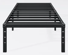 Hafenpo 18 Inch Twin Bed Frame - Sturdy Metal Platform Twin Size, No Box Spring