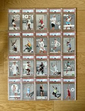 2003 Netpro Elite 2000 PSA 10 Full Set 20 cards including Federer Nadal Williams