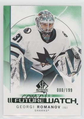 2024 SP Authentic Future Watch Limited Green 80/199 Georgi Romanov Rookie RC 5r8