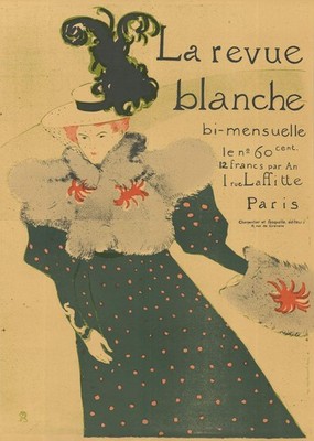 HENRI DE TOULOUSE-LAUTREC La Revue Blanche 50'' x 35.75'' Offset Lithograph 1979 A