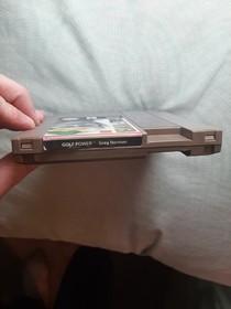 GREG NORMAN GOLF POWER for Nintendo NES -  GORGEOUS top label - Tested & works!