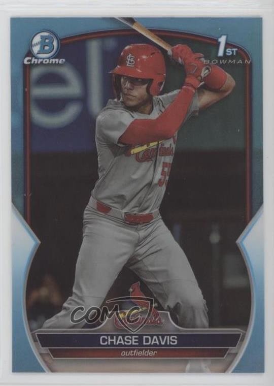 2023 Bowman Draft Chrome Sky Blue Refractor Chase Davis #BDC-48 1ag7