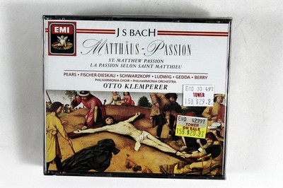 J.S. Bach: St. Matthew Passion Klemperer EMI Classics 3-CD Set BWV 244 Baroque