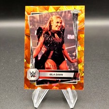 Isla Dawn 2025 Topps Chrome Sapphire WWE Orange /25 Color Match #64