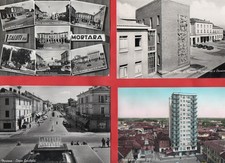 MORTARA - LOTTO DI 8 CARTOLINE D'EPOCA BN - PAVIA - vedi foto e descrizione