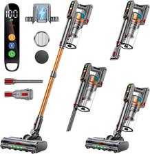 Cordless Vacuum Cleaner, 580W/48Kpa/65Mins Vacuum Cleaners for Home, Super 1.8L