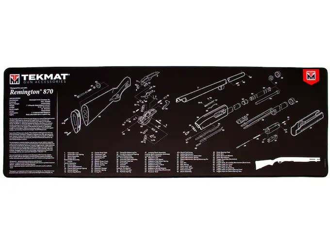 TekcMat Armorers Bench Mat 12"x36" Remington 870 36-REM870