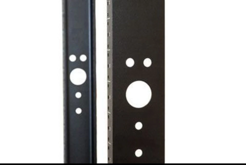 71-100-001 - ECore DuroRacks 2 Post Aluminum Open Frame Rack - 45RU, Black, New - Image 4 of 4